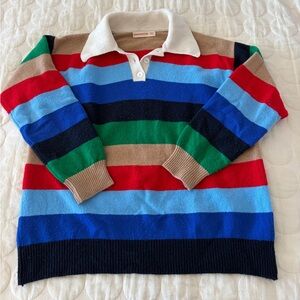 Colorful Striped Crewneck Sweater